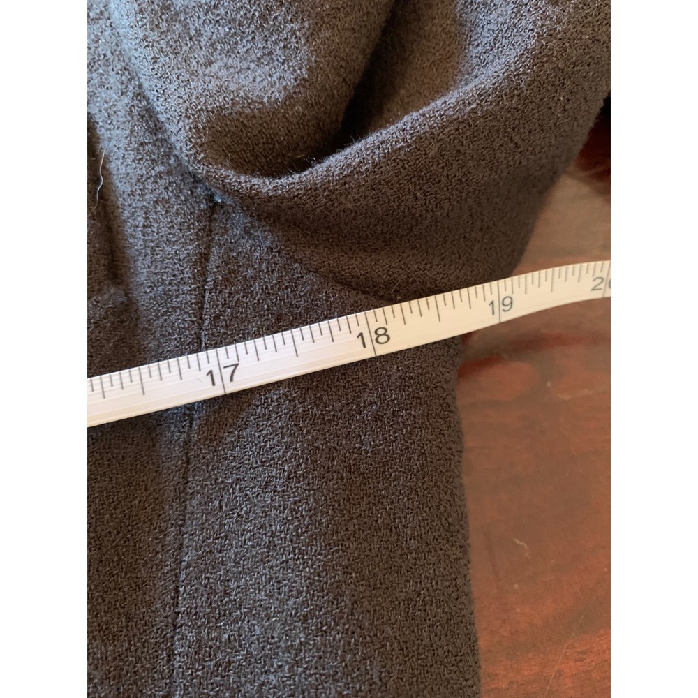 Dana Buchman Dresses Brown Pure Wool Long Sleeve Button Front Coat Dress 6 - Picture 5 of 9